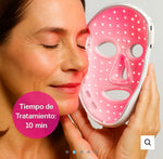Máscara Facial LED 7 Colores : Antiarrugas, Antiacné y Rejuvenecedora
